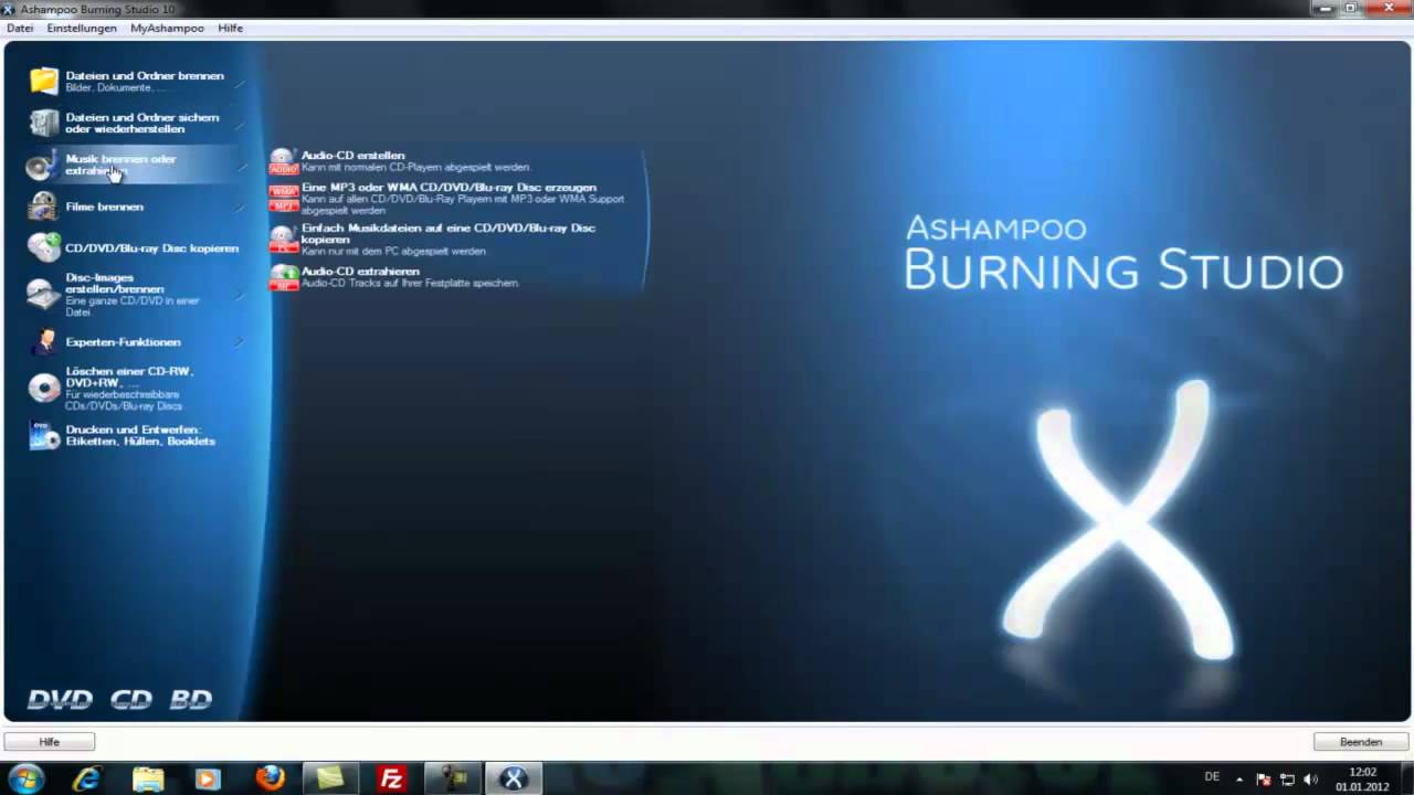 Ashampoo Burning Studio 10 I Cd Dvd Brennsoftware I Softwaremonster Com Youtube