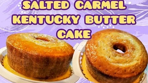 Salted Carmel Kentucky Butter Cake