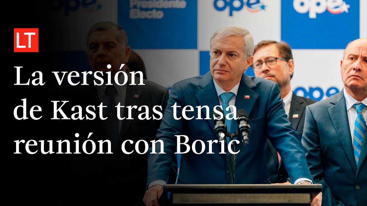 Kast pone fin a traspaso de mando tras quiebre con Boric en tensa reunión por cable chino