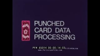 PUNCH CARD COMPUTER DATA PROCESSING OVERVIEW  IBM 029 KEY PUNCH MACHINE 65014