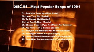 Most Popular Bollywood Movie Songs (1991) - DISC 01