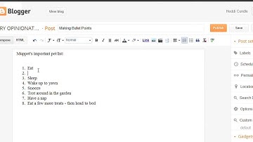 How to Change Bullet Points on a List for Blogger : The Tech Factor