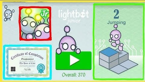 Lightbot Jr Coding Puzzles - JUMPING Level 3