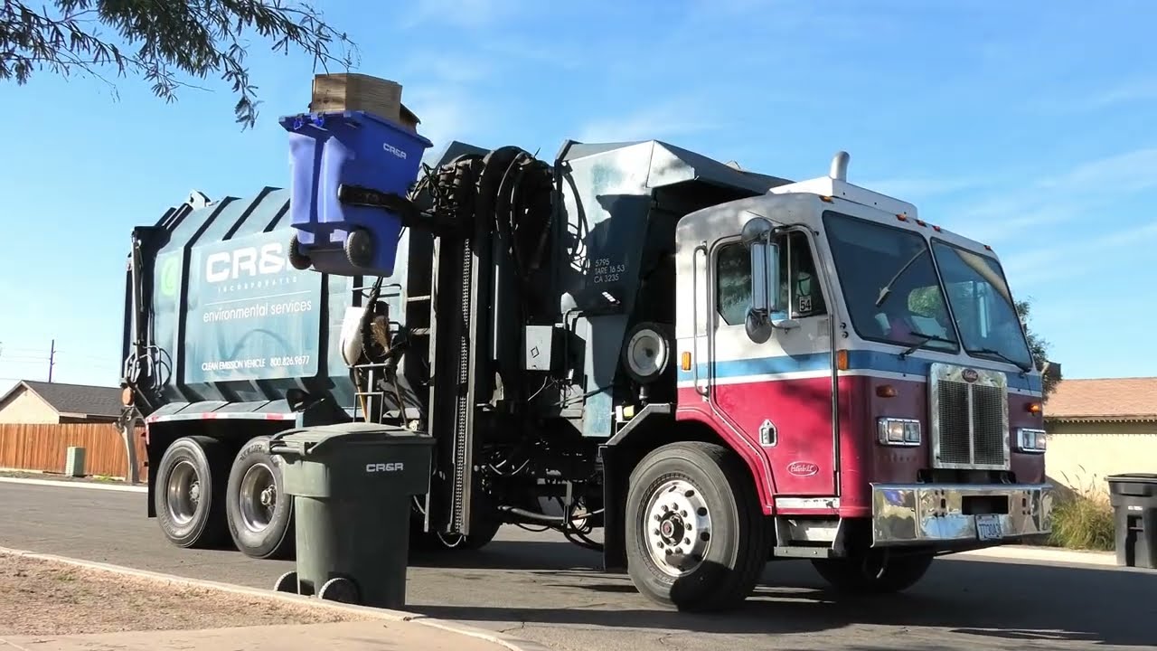 CR&R 2001 Peterbilt 320 Amrep Octo on Post Christmas Recycle