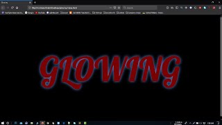 Glowing Text Animation Effects || html css animation |Glowing Text Animation Effects