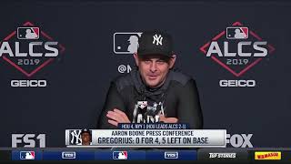 Aaron Boone on Yankees' Game 3 loss vs. Houston