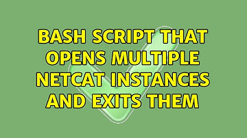 Ubuntu: Bash script that opens multiple netcat instances and exits them
