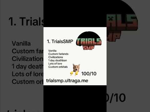 I ranked top minecraft smps, make sure to check out the Trials SMP