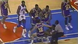 A Previous Dennis Rodman-John Stockton Dust-Up (Pistons-Jazz 1991)