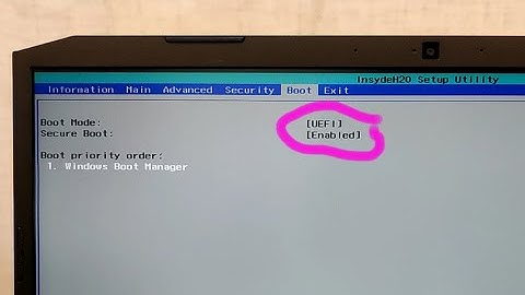 How to disable Secure Boot on Acer laptop