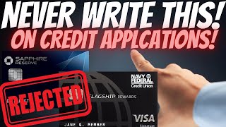 5 Things Never To Write On Credit Card Applications screenshot 2