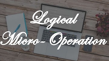1.4 LOGICAL MICRO-OPERATIONS(COA)