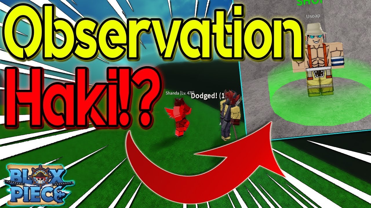 New Update How To Get Observation Haki Blox Piece Roblox