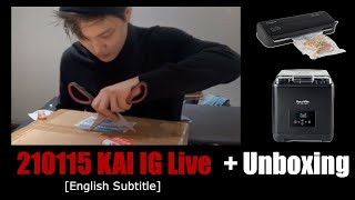 210119 KAI IG Live | Unboxing with KAI \& Scissors