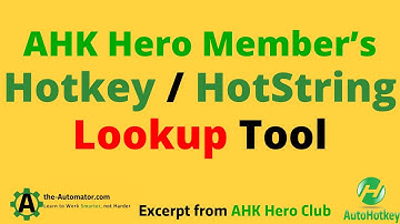 Hulpmiddel voor het opzoeken van sneltoetsen voor heldenleden