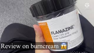 Flamazine cream for burn || review video || immediate healing after using 😱