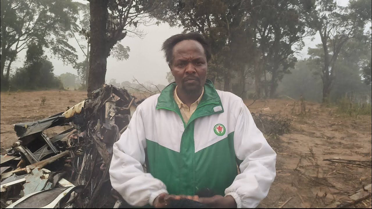 JOANNA NGENO TOP SUPPORTER KAMILAN JOHANA VISITS HELICOPTER CRASH SITE !!!