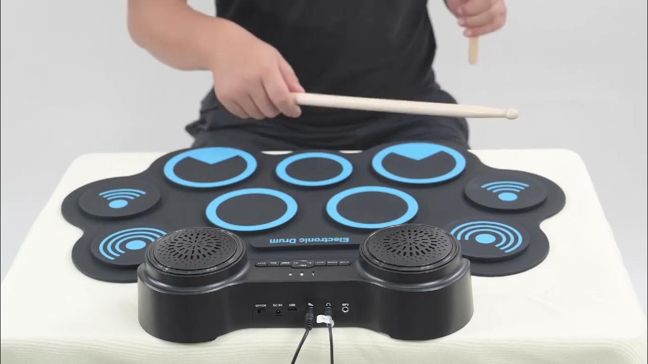 Konix MD668,electronic drum set,roll up drum percussion instruments YouTube