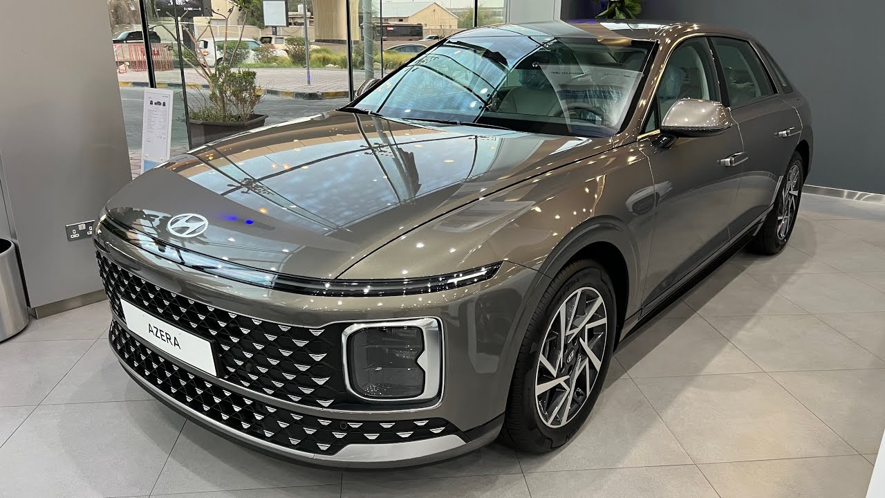 هيونداي ازيرا 2024 الدرجة الثالثة محرك 6 سلندر جلد شاشة 12.3 انش وارد شمال الخليج الكويت