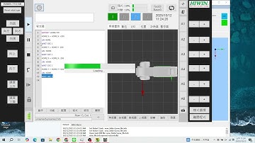 以E6POINT指令撰寫HRSS軟體和HRSim軟體，畫出一個邊長為200mm的正方形執行完成正方形