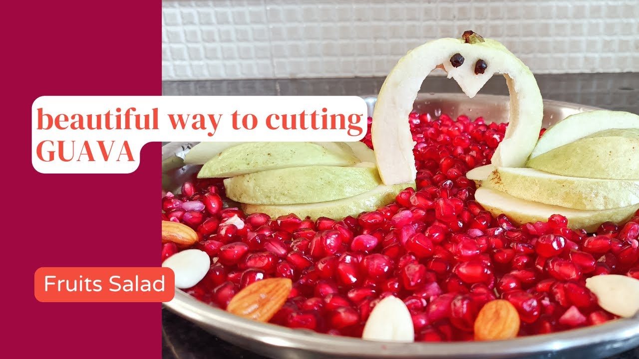 Beautiful way of cutting Guava Fruit 🍏🍐🍴🍽️🥝 #foodArt #ART #fruit ...