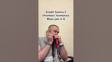 Seydel Saxony C chromatic harmonica. Blues jam in G