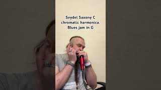 Seydel Saxony C chromatic harmonica. Blues jam in G