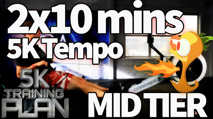 23 Minute Rowing Workout - Controlled Tempo Pace | 5K Plan Week 5 Row 1 | RowAlong