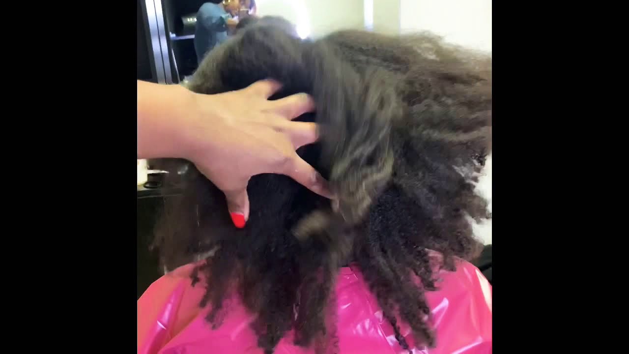 Detangling THICK Kinky hair with ONE PRODUCT! YouTube