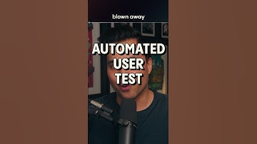 How to AUTOMATE your USER TESTS