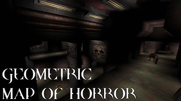 [Quake] Geometric Map of Horror (Blind Playthrough, Nightmare difficulty, No Saves)