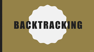 Learn Basics Of Algorithms FAST P4 Backtracking