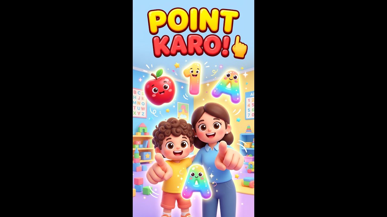 Point Karo Fun Learning Game for Kids ABC 123 Colors Shorts