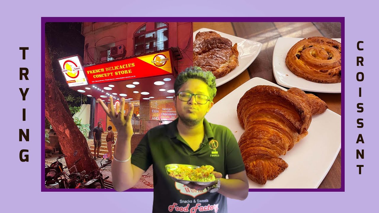 Pondicherry Food Tour: Best Almond #croissant  Ever! 🥐