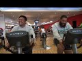 Behind the scenes with the Blues in South Africa: light gym workout