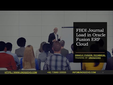 Oracle Fusion Technical Training | Oracle Fusion Technical Tutorials | FBDI in Oracle Fusion Part 1