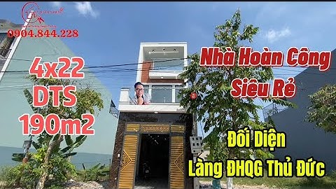 🍀Nhà hoàn công sát Làng Đại Học Thủ Đức sát Ga Metro Suối Tiên Giá Rẻ