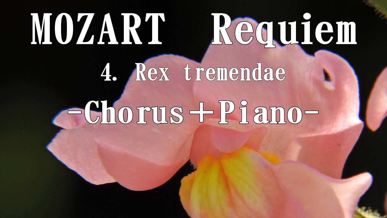 モーツァルト 「レクイエム」より 4. Rex tremendae 全パート MOZART