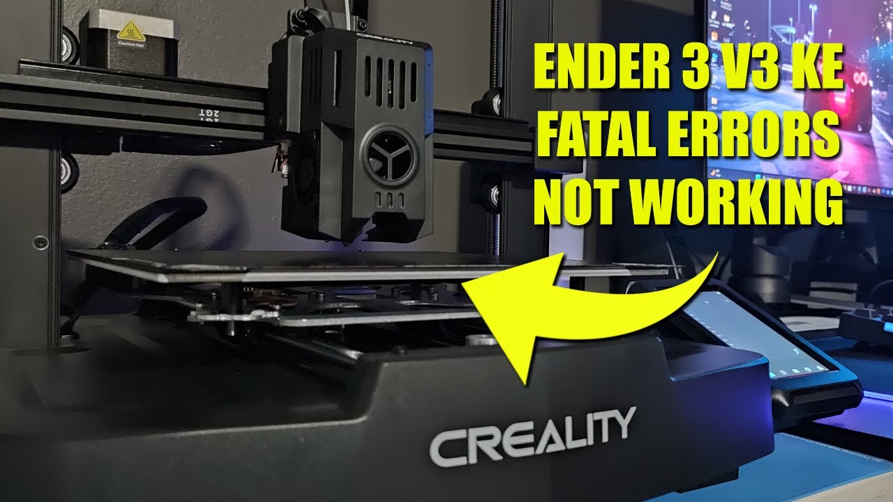 My Ender 3 V3 KE (unboxing, setup) has Fatal Errors and it's