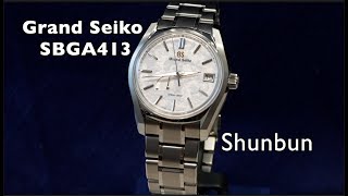 Grand Seiko Shunbun SBGA413 with 9R65 Spring Drive Movement Review