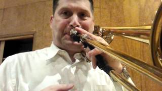High and low range on the trombone