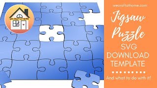 Jigsaw SVG template