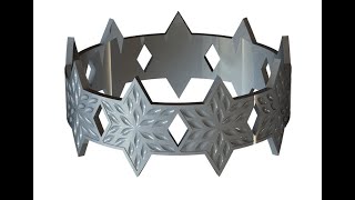SolidWorks Tutorial: How to Design a Platinum Jewelry Ring with a Metallic Wave Pattern.