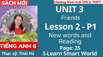 Tiếng Anh lớp 6 | I-Learn Smart World | Unit 3: Friends - Lesson  2 - P1 - Trang 25