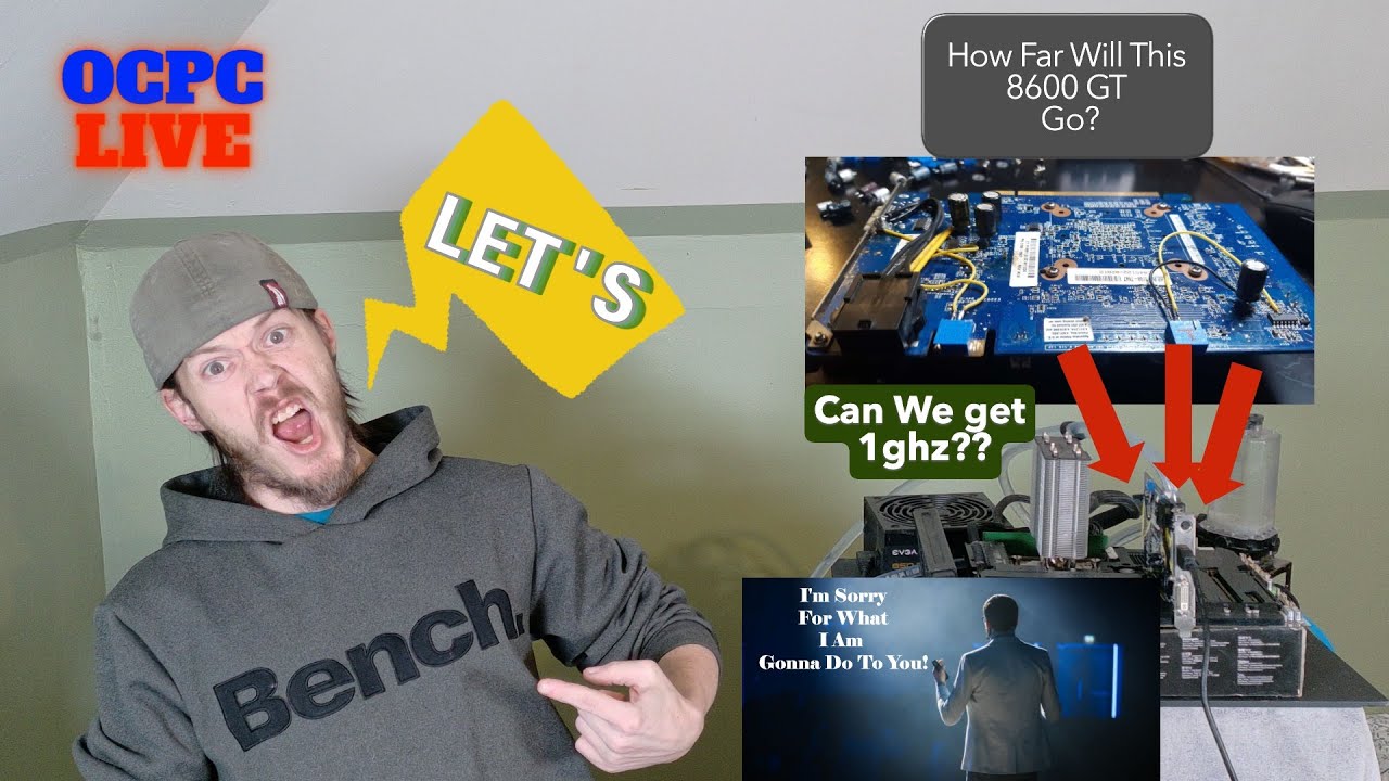 🍁 OCPC LIVE: Is this 8600 GT Modded Enough to get 1ghz? Let's Find Out!