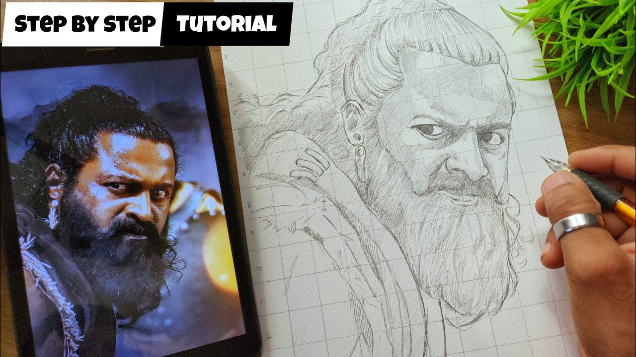 Kantara Chapter 1 Outline Tutorial Pencil Drawing 