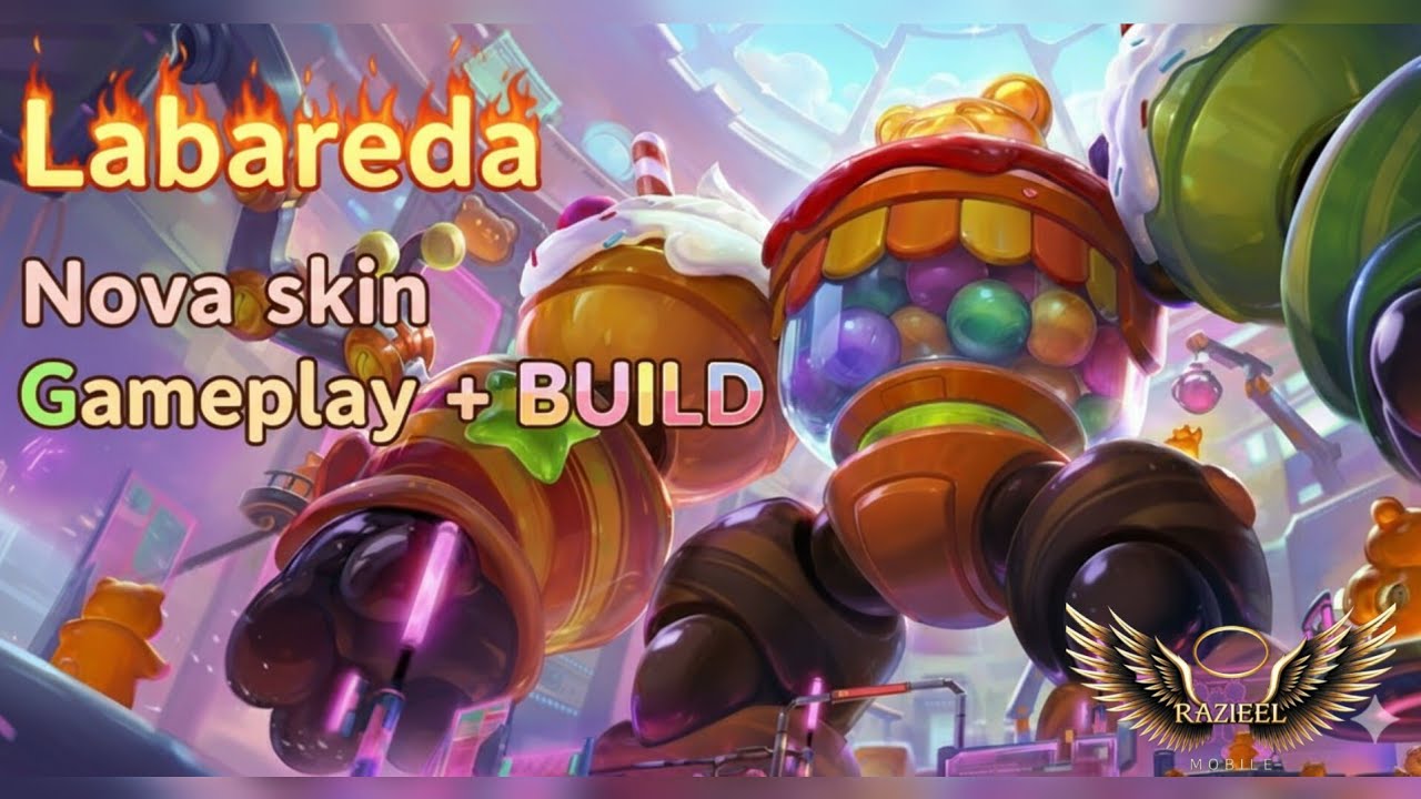 LABAREDA , NOVA SKIN , GAMEPLAY + BUILD , HEROES EVOLVED MOBILE - YouTube