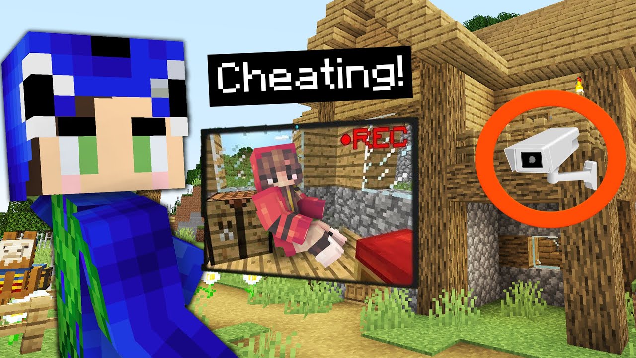 Part 1, Using Cameras To Cheat in Minecraft Hide And Seek! #Minecraft