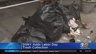 Department of Sanitation to pick up trash on Labor Day