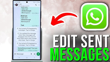 How to Edit Sent Messages on WhatsApp